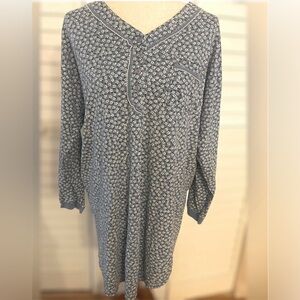 Vintage Cotton Floral Nightgown Cottagecore Cozy Earth Angels Women Small Comfy